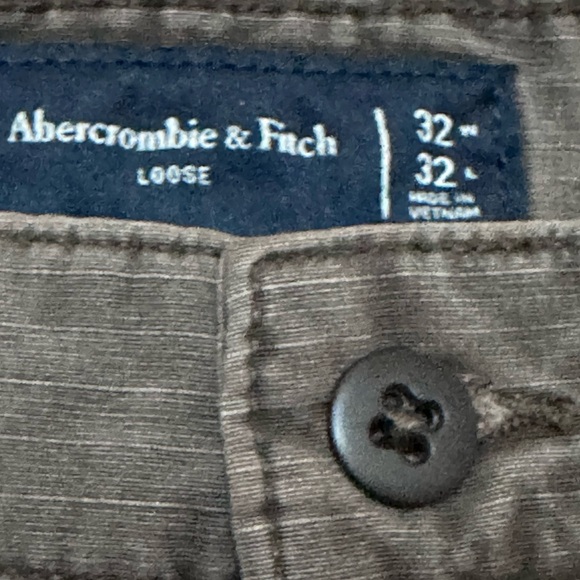 Abercrombie & Fitch men’s ripstop cargo pants brown Waist 32 Inseam 30 Read - Picture 6 of 8